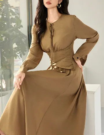 Rochie lunga SHEIN, maro