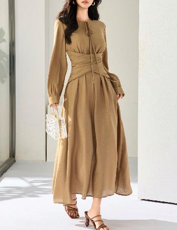 Rochie lunga SHEIN, maro