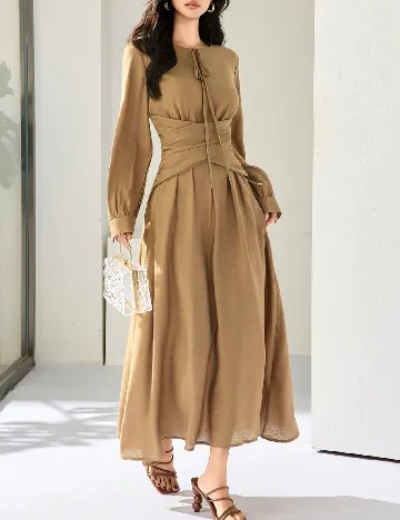 Rochie lunga SHEIN, maro
