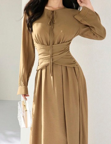 Rochie lunga SHEIN, maro
