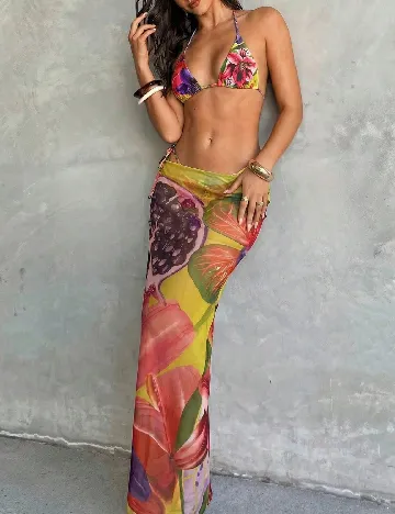 Costum de baie SHEIN, mix culori