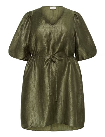 Rochie scurta Kaffe Curve, verde