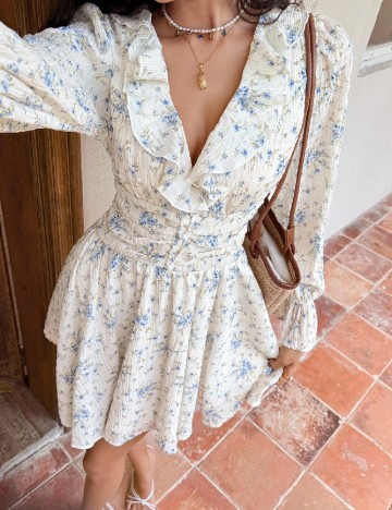 Rochie scurta SHEIN, alb