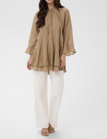 Rochie scurta Kaffe, maro