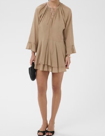 Rochie scurta Kaffe, maro