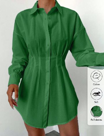 Rochie scurta SHEIN, verde