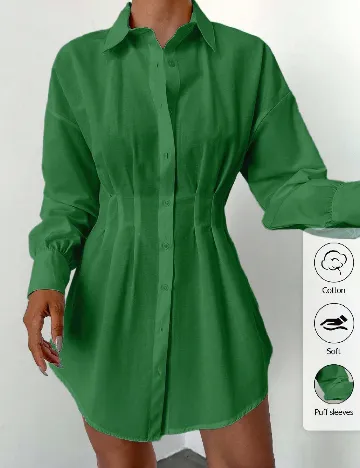 Rochie scurta SHEIN, verde
