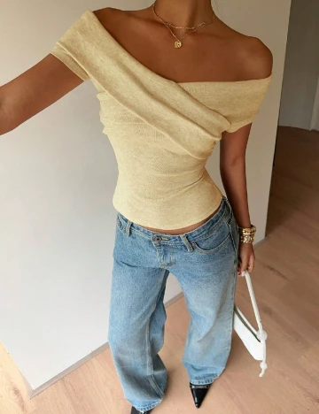 Top SHEIN, galben deschis