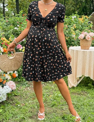 Rochie scurta SHEIN Maternity, negru