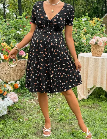 Rochie scurta SHEIN Maternity, negru