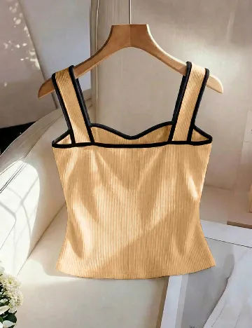 Top SHEIN, galben