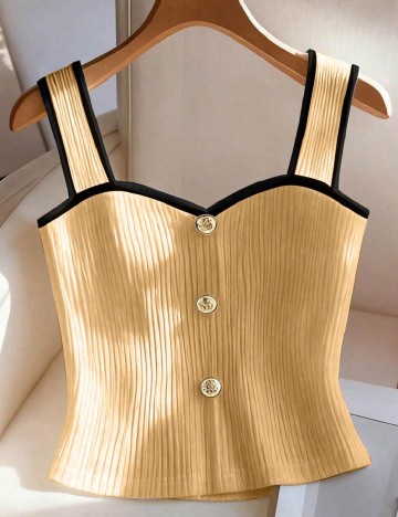 Top SHEIN, galben