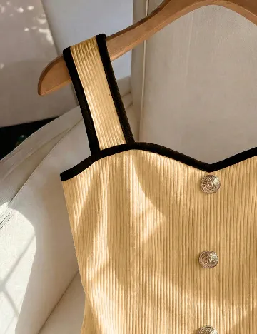 Top SHEIN, galben