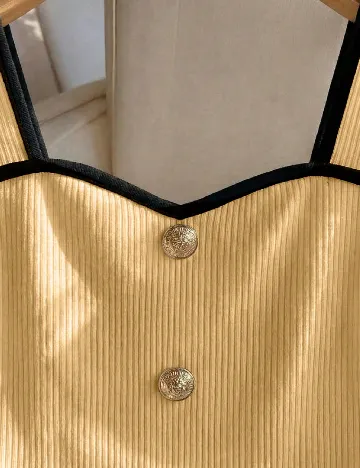 Top SHEIN, galben