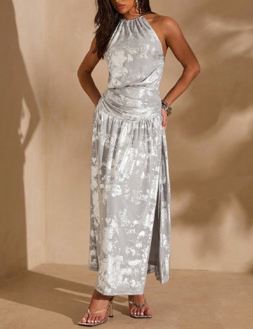 Rochie lunga SHEIN, argintiu