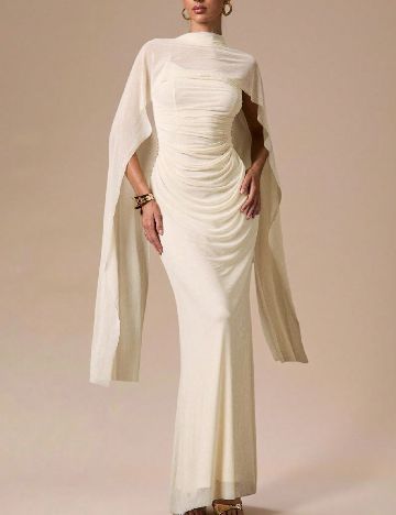 Rochie lunga SHEIN, crem