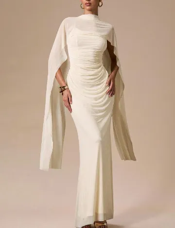 Rochie lunga SHEIN, crem