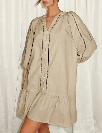 Rochie scurta SHEIN, crem