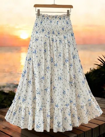 Fusta SHEIN CURVE, floral print
