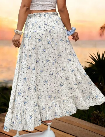 Fusta SHEIN CURVE, floral print