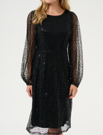 Rochie medie Cream, negru