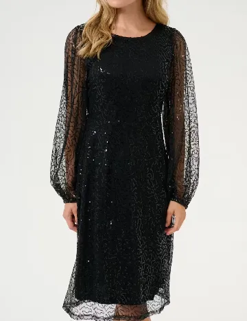 Rochie medie Cream, negru