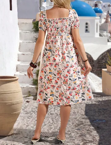 Rochie medie SHEIN Maternity, floral print