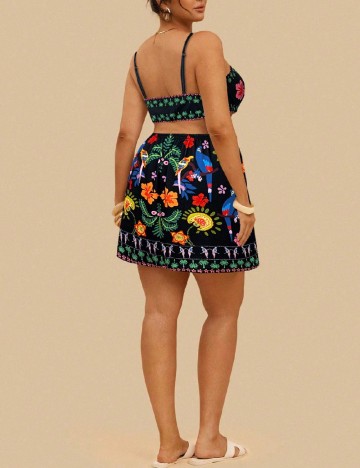 Rochie scurta SHEIN CURVE, mix culori