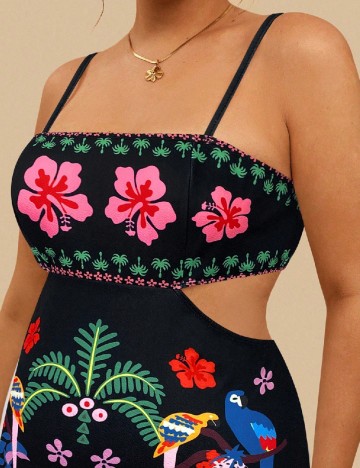 Rochie scurta SHEIN CURVE, mix culori
