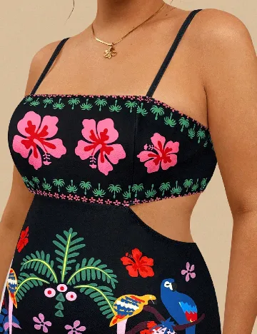 Rochie scurta SHEIN CURVE, mix culori