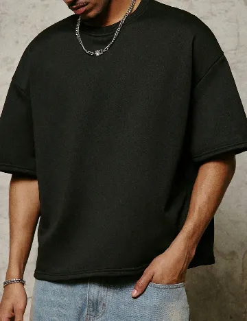 Tricou Oversize SHEIN, negru