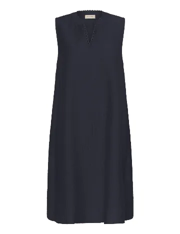 Rochie medie Cream, bleumarin