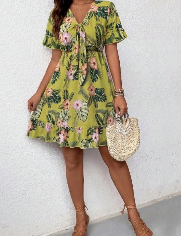 Rochie scurta SHEIN, verde