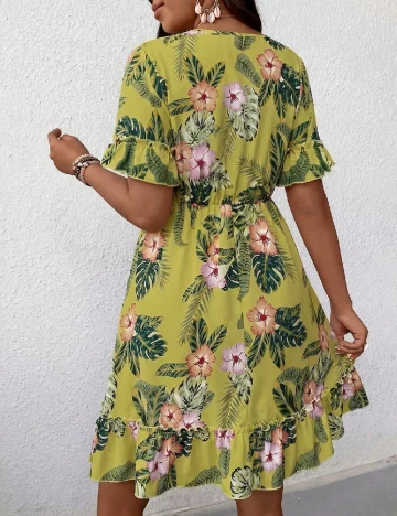 Rochie scurta SHEIN, verde