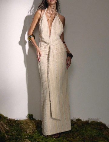 Rochie lunga Musera, bej
