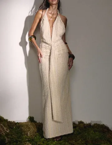 Rochie lunga Musera, bej