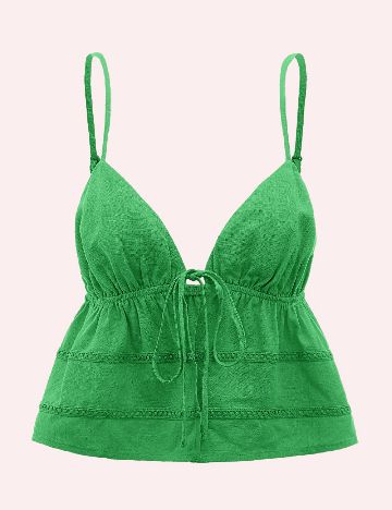 Top SHEIN, verde