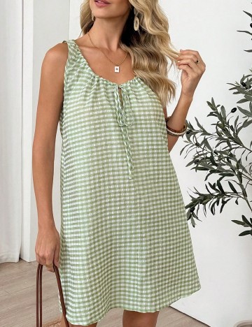 Rochie scurta SHEIN, verde