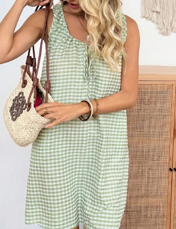 Rochie scurta SHEIN, verde