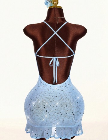 Rochie de plaja SHEIN, albastru