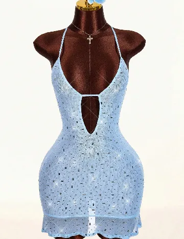Rochie de plaja SHEIN, albastru