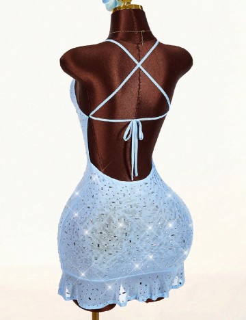 Rochie de plaja SHEIN, albastru