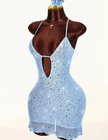 Rochie de plaja SHEIN, albastru
