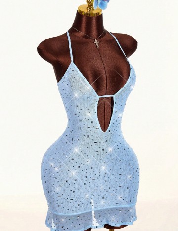 Rochie de plaja SHEIN, albastru