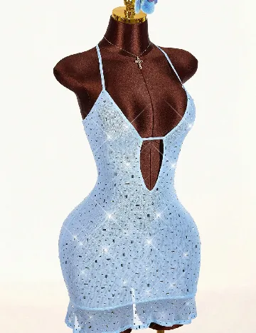 Rochie de plaja SHEIN, albastru