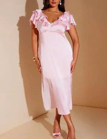 Rochie medie SHEIN CURVE, roz