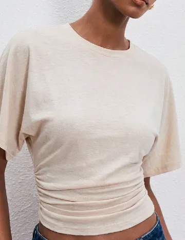 Tricou SHEIN, crem