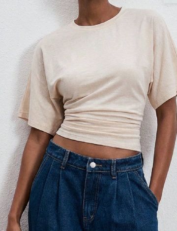 Tricou SHEIN, crem