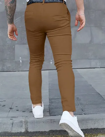 Pantaloni SHEIN, maro