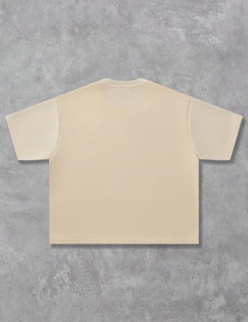 Tricou Romwe, galben deschis
